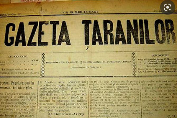 Gazeta Țăranilor, fondată de Constantin Dobrescu – Argeș